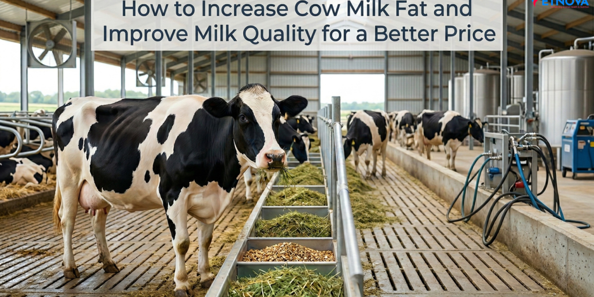 how to increase cow milk fat