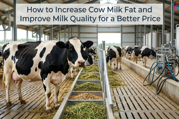 how to increase cow milk fat