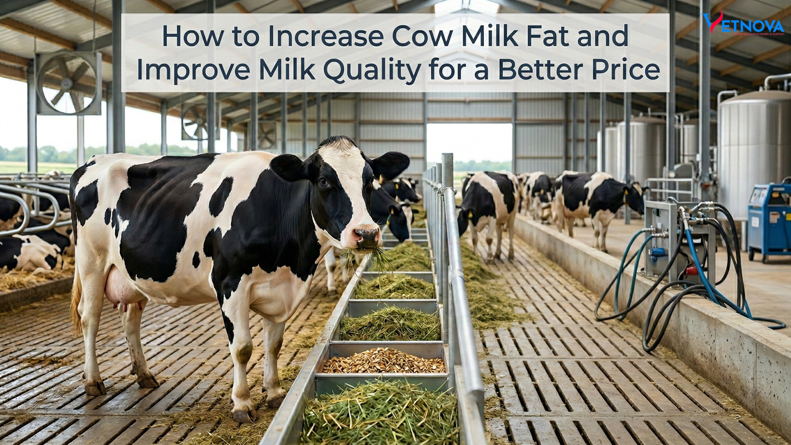 how to increase cow milk fat
